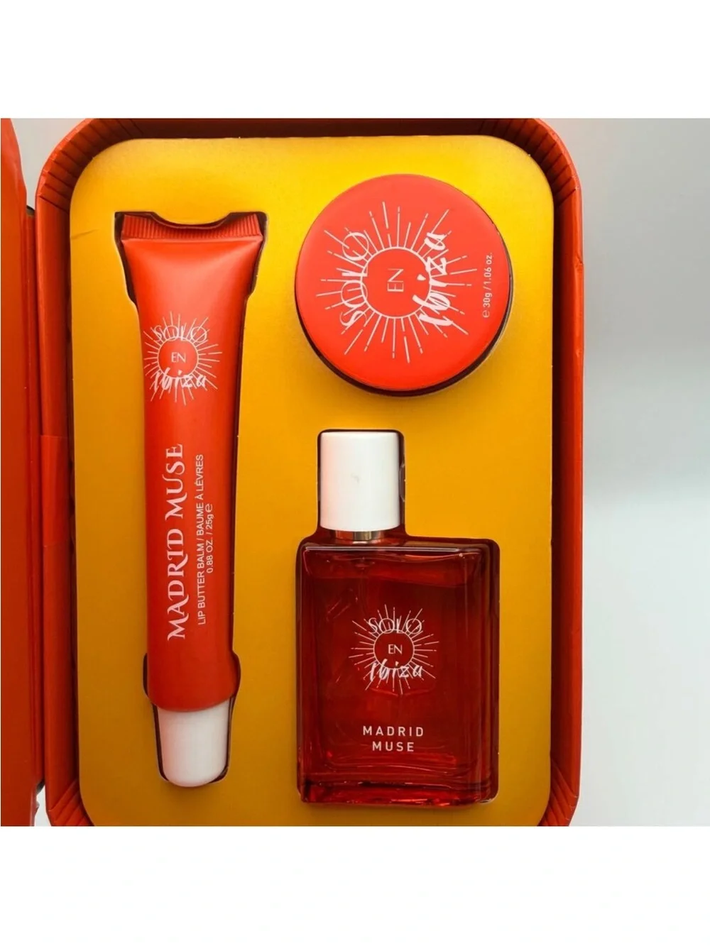 Solo En Ibiza Madrid Muse Beauty Gift Set w Tin Case